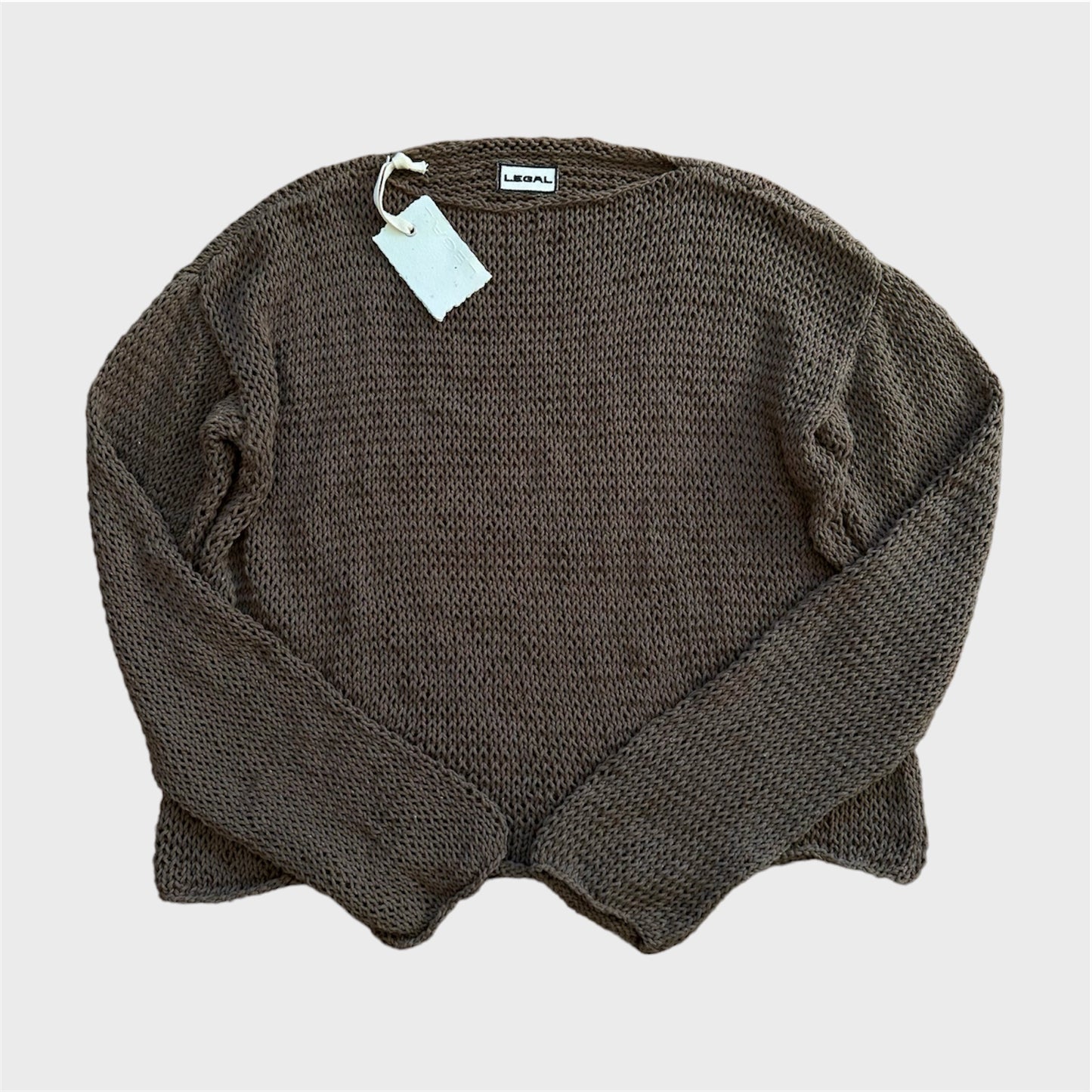 Sweater tejido chocolate